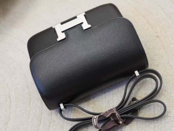 mmexport1732866044488 Australia Canberra Constance 19CM Chevre Leather CK89 Noir Silver Hardware