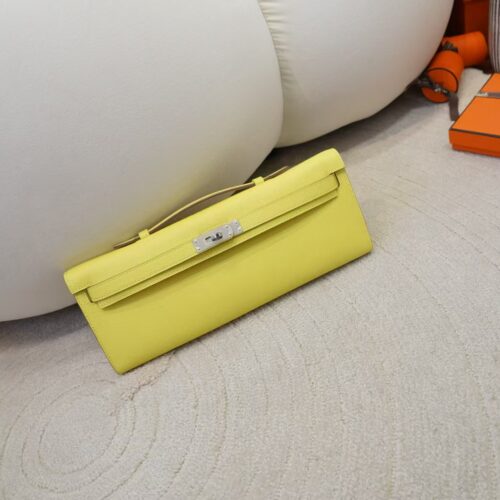 Canada Toronto Kelly Cut 31CM Epsom Leather 9R Lime Silver Hardware