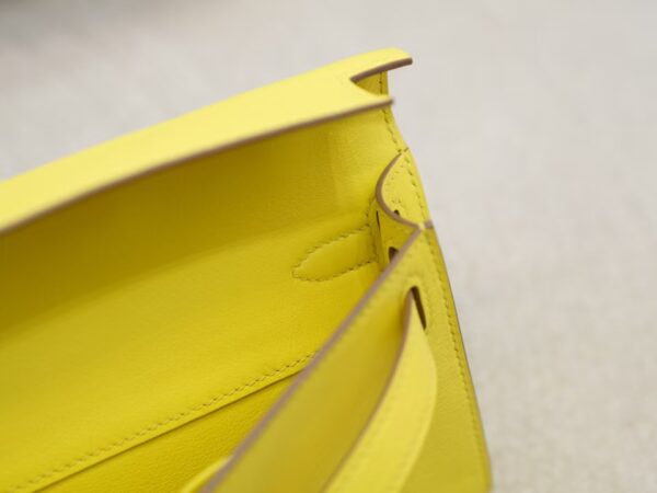 mmexport1733212838551 Luxury 9R Lime Swift Leather Kelly Cut 31CM Evening Clutch Bag Gold Hardware