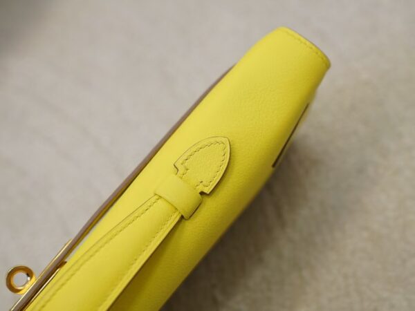 mmexport1733212840285 Luxury 9R Lime Swift Leather Kelly Cut 31CM Evening Clutch Bag Gold Hardware