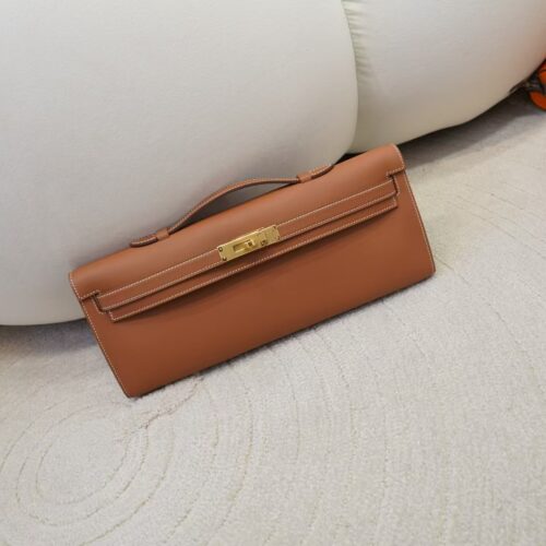 USA Los Angeles Swift Leather CC37 Gold Kelly Cut 31CM Gold Hardware