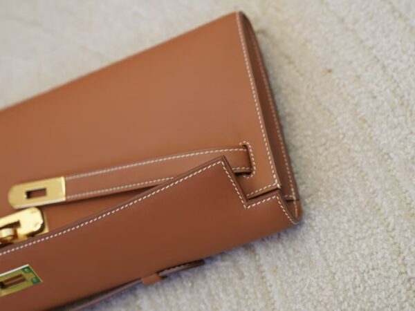 mmexport1733212885644 USA Los Angeles Swift Leather CC37 Gold Kelly Cut 31CM Gold Hardware