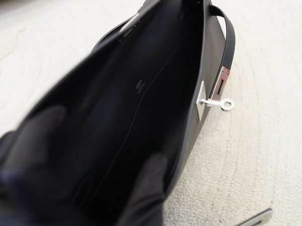 mmexport1733212904172 Full Handmade Kelly Cut 31CM Swift Leather CK89 Noir Silver Hardware