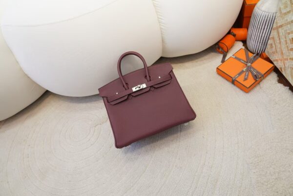 mmexport1733389473604-1 Canada Toronto Birkin 25CM Togo Leather CK55 Rouge H Silver Hardware
