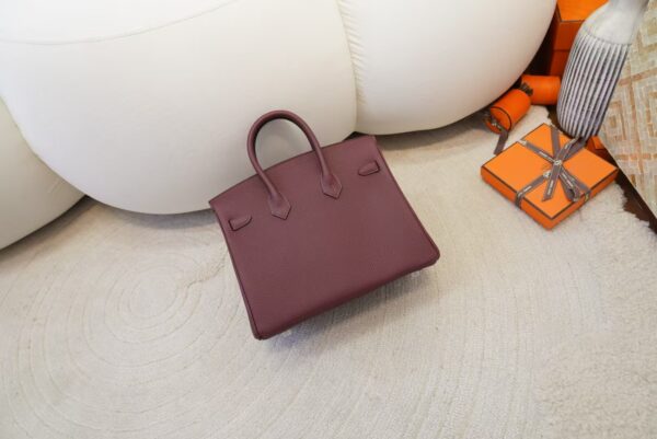 mmexport1733389475521 Canada Toronto Birkin 25CM Togo Leather CK55 Rouge H Silver Hardware