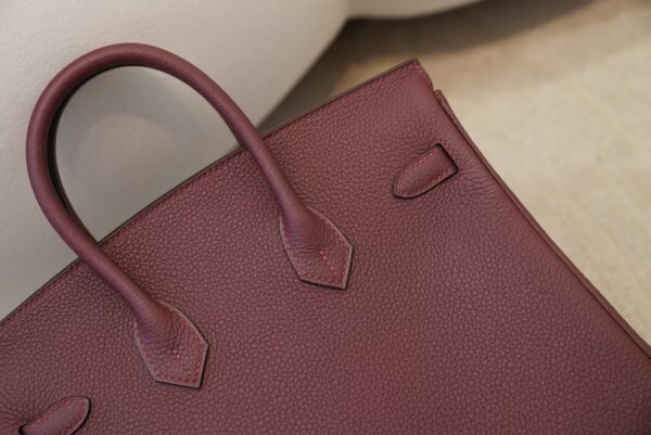 mmexport1733389481787 Canada Toronto Birkin 25CM Togo Leather CK55 Rouge H Silver Hardware