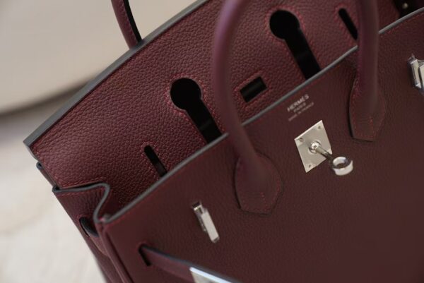 mmexport1733389487086 Canada Toronto Birkin 25CM Togo Leather CK55 Rouge H Silver Hardware