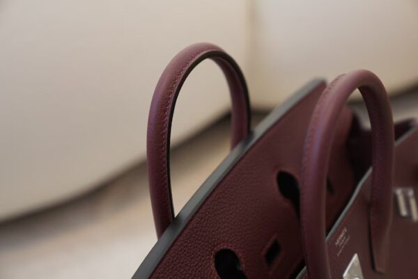 mmexport1733389488781 Canada Toronto Birkin 25CM Togo Leather CK55 Rouge H Silver Hardware