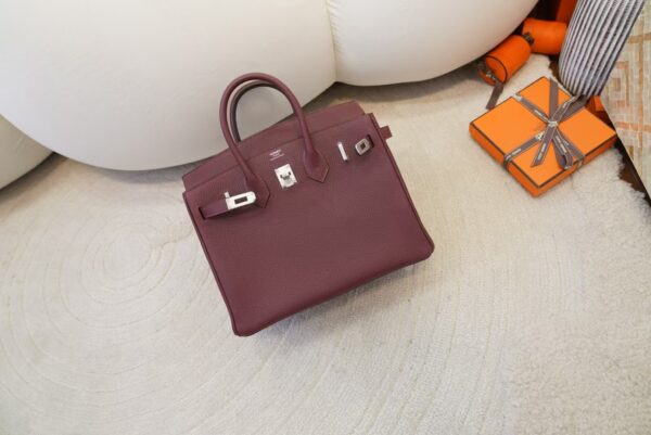 mmexport1733389490638 Canada Toronto Birkin 25CM Togo Leather CK55 Rouge H Silver Hardware