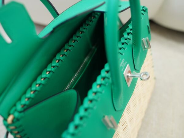 mmexport1733560901918 Taiwan Birkin Picnic 25CM 6W Menthe Swift Leather & Bamboo Silver Hardware