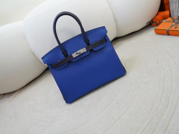 mmexport1733907294696-1-1 Special Order Birkin 30CM Evercolor Leather Blue France / Blue Nuit / Blue De Nord Brush Silver Hardware