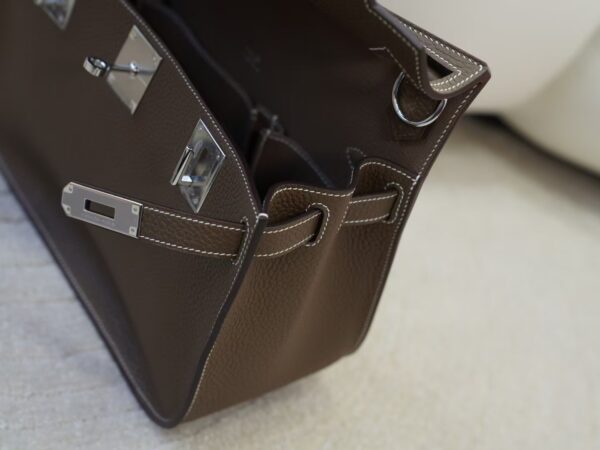 mmexport1733993950724 USA Los Angeles Jypsiere 28CM Clemence Leather CK18 Etoupe Silver Hardware