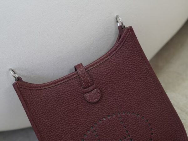 mmexport1733993999875 Australia Sydney Evelyne Mini 16CM Clemence Leather 0G Rouge Sellier Silver Hardware