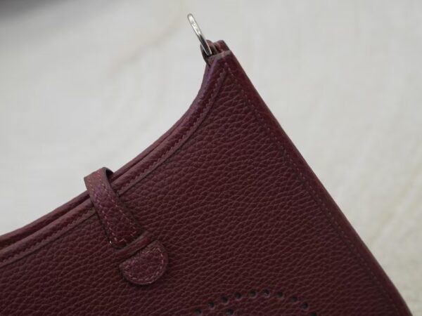 mmexport1733994001571 Australia Sydney Evelyne Mini 16CM Clemence Leather 0G Rouge Sellier Silver Hardware