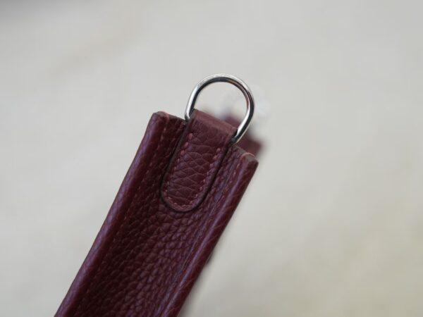mmexport1733994003333 Australia Sydney Evelyne Mini 16CM Clemence Leather 0G Rouge Sellier Silver Hardware