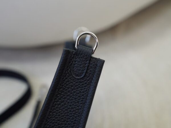 mmexport1733994052989 Hermes Bag Images Evelyne Mini 16CM Clemence Leather CK89 Noir Silver Hardware