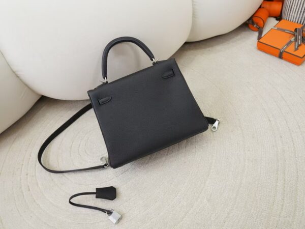 mmexport1734075561688 UK London Kelly 25CM CK89 Noir Kelly 25CM CK89 Noir Silver Hardware