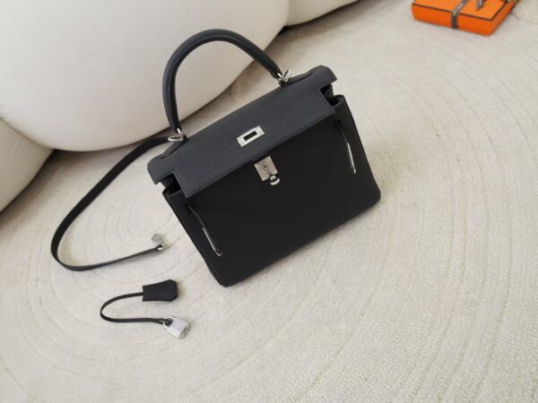mmexport1734075571873 UK London Kelly 25CM CK89 Noir Kelly 25CM CK89 Noir Silver Hardware