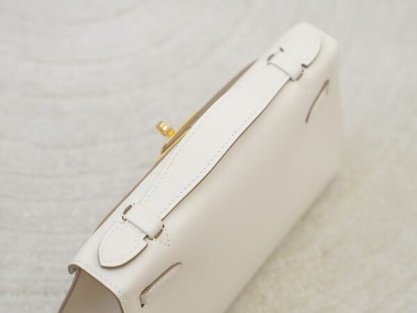 mmexport1734507642036 USA New York Kelly Pochette 22CM Swift Leather CC10 Craie Gold Hardware