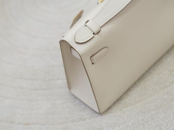 mmexport1734507645654 USA New York Kelly Pochette 22CM Swift Leather CC10 Craie Gold Hardware