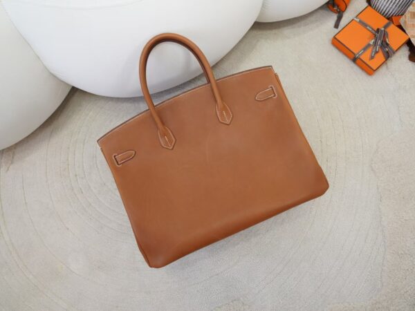 mmexport1734508381608 Oversize Bag Birkin 40CM CK34 Fauve Barenia Leather Silver Hardware