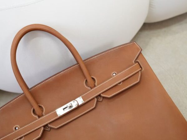 mmexport1734508384976 Oversize Bag Birkin 40CM CK34 Fauve Barenia Leather Silver Hardware