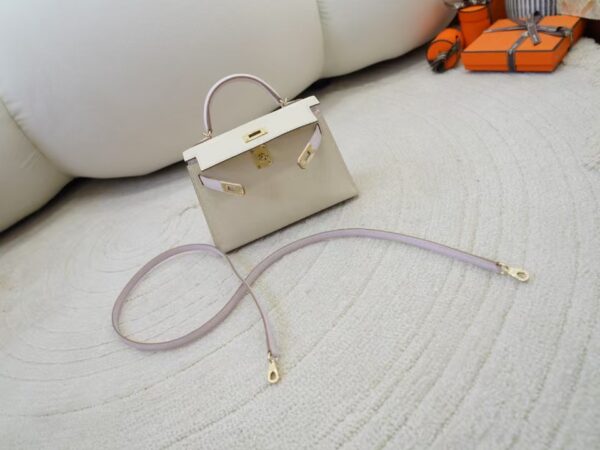 mmexport1734601707681 USA Washington Mini Kelly 19CM Epsom Leather 10 Craie / 09 Mauve Pale Light Gold Hardware