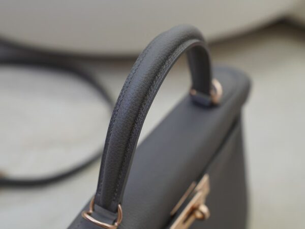 mmexport1734943396296 USA New York Togo Leather Kelly 28CM 8F Etain Rose Gold Hardware