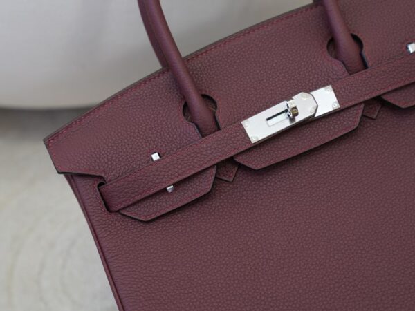 mmexport1734943579537 Full Handmade Birkin 30CM Togo Leather CK55 Rouge H Silver Hardware