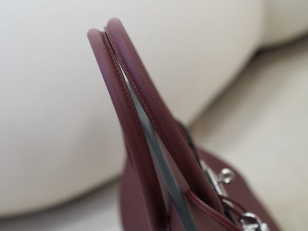 mmexport1734943581264 Full Handmade Birkin 30CM Togo Leather CK55 Rouge H Silver Hardware