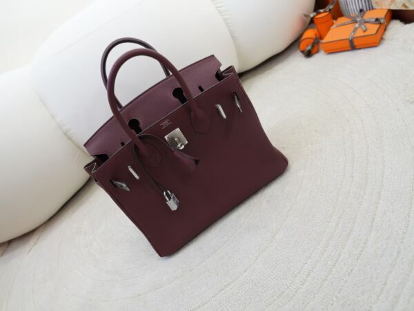 mmexport1734943589295 Full Handmade Birkin 30CM Togo Leather CK55 Rouge H Silver Hardware