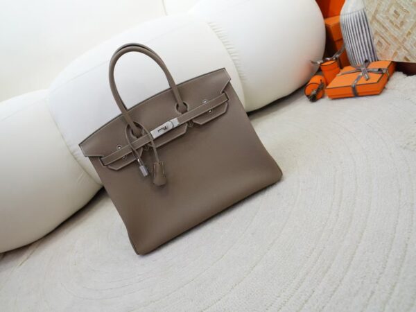 mmexport1734943670890 Full Handmade Birkin 35CM Togo Leather CK18 Etoupe Silver Hardware