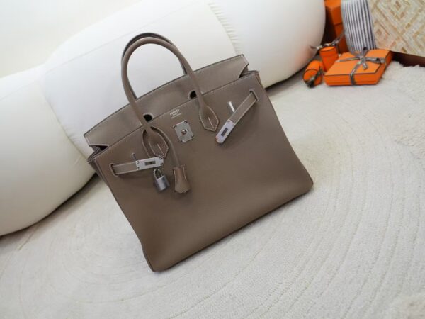 mmexport1734943672780 Full Handmade Birkin 35CM Togo Leather CK18 Etoupe Silver Hardware
