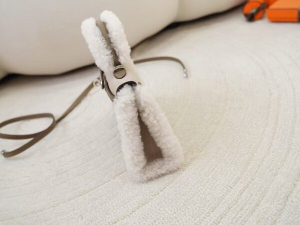 mmexport1735374300403 New Teddy Mini Kelly 19CM CK18 Etoupe Lamb Wool / Suede / Swift Leather Silver Hardware