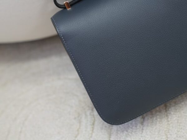 mmexport1736238836167 Full Handmade Hermes Constance 19CM 88 Gris Graphite / 37 Gold Evercolor Rose Gold Hardware