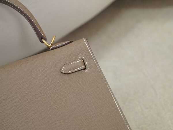 mmexport1736238924042 Canada Ottawa Kelly Sellier 25CM Epsom Leather CC18 Etoupe Gold Hardware