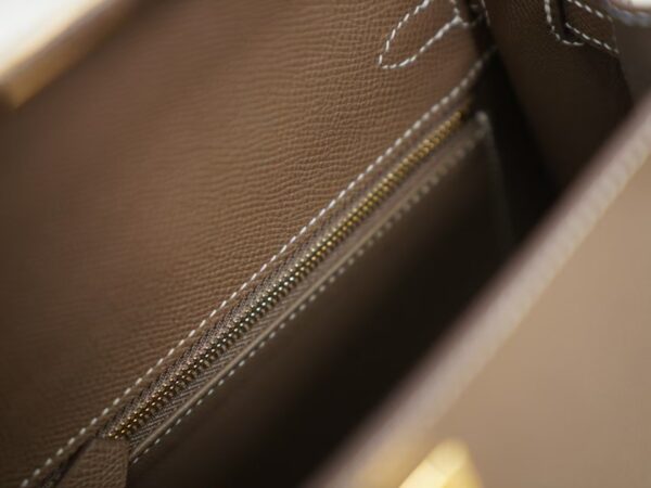 mmexport1736238925733 Canada Ottawa Kelly Sellier 25CM Epsom Leather CC18 Etoupe Gold Hardware