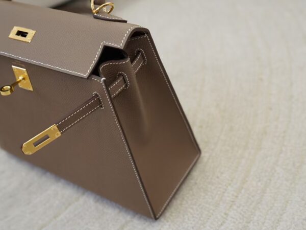 mmexport1736238927448 Canada Ottawa Kelly Sellier 25CM Epsom Leather CC18 Etoupe Gold Hardware