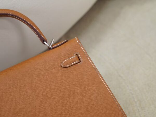 mmexport1736239192522 Luxury Bag Kelly Sellier 25CM CK37 Gold Epsom Leather Silver Hardware