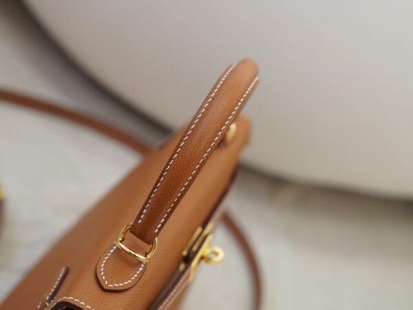 mmexport1736239214765 UAE Dubai CC37 Gold Epsom Leather Kelly Sellier 25CM Tote Bag Gold Hardware