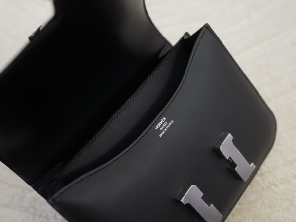 mmexport1736239333398 New Hermes Constance 19CM Sombrebro Matte Box 89 Noir Silver Hardware