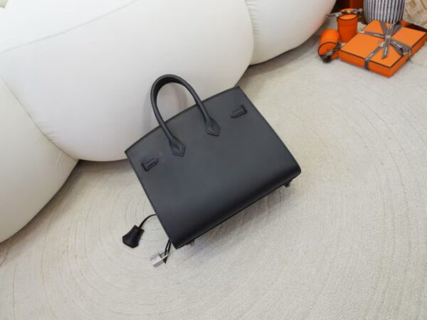 mmexport1736411261338 New Arrival Hermes Madame Leather CK89 Noir Birkin Sellier 25CM Silver Hardware