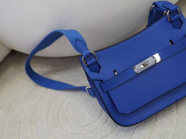mmexport1736838095671 USA Los Angeles Jypsiere Mini 23CM Evercolor Leather CK71 Blue France Silver Hardware
