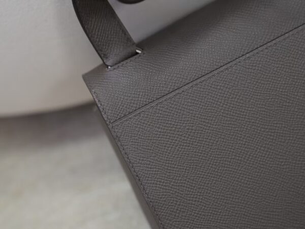 mmexport1736838156190 USA New York Hermes Della 19CM Epsom Leather 8F Etain Silver Hardware