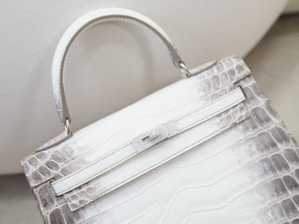 mmexport1736838355523 Luxury Women’s Bag Himalaya Crocodile Leather Kelly 25CM VVS Diamond Buckle