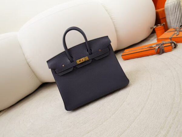 mmexport1744095114052-1 Women’s Tote Bag Togo Leather 2Z Blue Nuit Birkin 25CM Gold Hardware