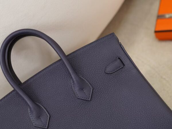 mmexport1744095121213 Women’s Tote Bag Togo Leather 2Z Blue Nuit Birkin 25CM Gold Hardware