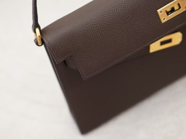 mmexport1744096361002 Australia Sydney Hermes Kelly Elan Shoulder Bag Coffee Madame Leather Gold Hardware