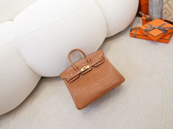 mmexport1744179155504 Hermes Bag Price CC37 Gold Matte Alligator Crocodile Birkin 25CM Gold Hardware