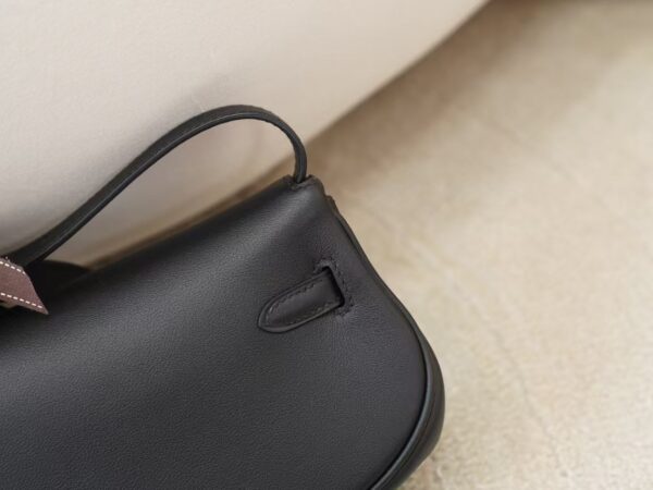 Hermes Bag Price Kelly Moove Swift Leather CK89 Noir Silver Hardware